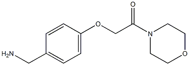 1-[4-(2-morpholin-4-yl-2-oxoethoxy)phenyl]methanamine Structure