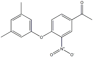 1-[4-(3,5-dimethylphenoxy)-3-nitrophenyl]ethan-1-one Structure