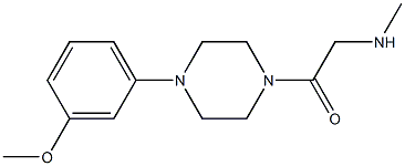 1-[4-(3-methoxyphenyl)piperazin-1-yl]-2-(methylamino)ethan-1-one Structure