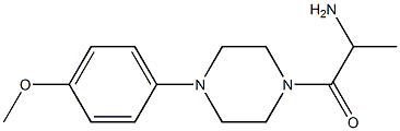 1-[4-(4-methoxyphenyl)piperazin-1-yl]-1-oxopropan-2-amine Structure