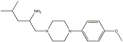 1-[4-(4-methoxyphenyl)piperazin-1-yl]-4-methylpentan-2-amine 구조식 이미지