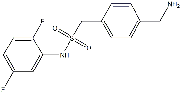 1-[4-(aminomethyl)phenyl]-N-(2,5-difluorophenyl)methanesulfonamide Structure