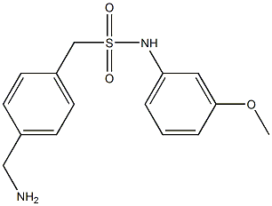 1-[4-(aminomethyl)phenyl]-N-(3-methoxyphenyl)methanesulfonamide Structure