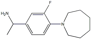 1-[4-(azepan-1-yl)-3-fluorophenyl]ethan-1-amine Structure