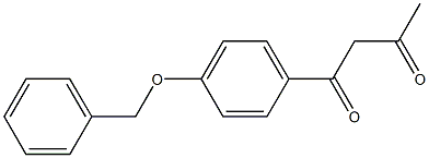 1-[4-(benzyloxy)phenyl]butane-1,3-dione Structure