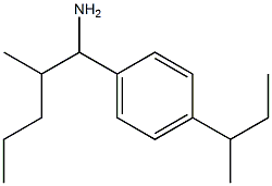 1-[4-(butan-2-yl)phenyl]-2-methylpentan-1-amine Structure