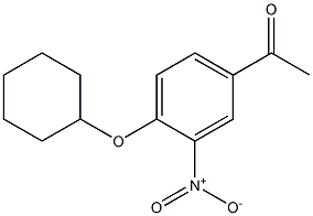 1-[4-(cyclohexyloxy)-3-nitrophenyl]ethan-1-one Structure