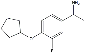 1-[4-(cyclopentyloxy)-3-fluorophenyl]ethan-1-amine Structure