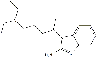 1-[4-(diethylamino)-1-methylbutyl]-1H-1,3-benzodiazol-2-amine Structure