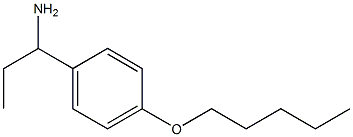 1-[4-(pentyloxy)phenyl]propan-1-amine Structure