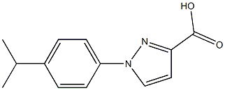 1-[4-(propan-2-yl)phenyl]-1H-pyrazole-3-carboxylic acid 구조식 이미지