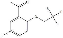 1-[5-fluoro-2-(2,2,2-trifluoroethoxy)phenyl]ethan-1-one 구조식 이미지