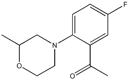 1-[5-fluoro-2-(2-methylmorpholin-4-yl)phenyl]ethan-1-one 구조식 이미지