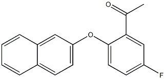 1-[5-fluoro-2-(naphthalen-2-yloxy)phenyl]ethan-1-one Structure