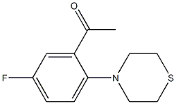 1-[5-fluoro-2-(thiomorpholin-4-yl)phenyl]ethan-1-one Structure