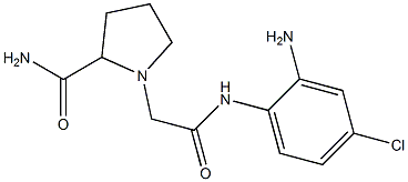 1-{[(2-amino-4-chlorophenyl)carbamoyl]methyl}pyrrolidine-2-carboxamide Structure