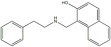 1-{[(2-phenylethyl)amino]methyl}naphthalen-2-ol 구조식 이미지