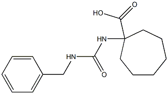 1-{[(benzylamino)carbonyl]amino}cycloheptanecarboxylic acid 구조식 이미지