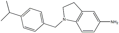 1-{[4-(propan-2-yl)phenyl]methyl}-2,3-dihydro-1H-indol-5-amine Structure