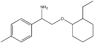 1-{1-amino-2-[(2-ethylcyclohexyl)oxy]ethyl}-4-methylbenzene Structure