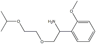 1-{1-amino-2-[2-(propan-2-yloxy)ethoxy]ethyl}-2-methoxybenzene 구조식 이미지