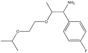 1-{1-amino-2-[2-(propan-2-yloxy)ethoxy]propyl}-4-fluorobenzene Structure