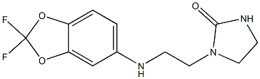 1-{2-[(2,2-difluoro-2H-1,3-benzodioxol-5-yl)amino]ethyl}imidazolidin-2-one Structure