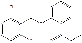 1-{2-[(2,6-dichlorophenyl)methoxy]phenyl}propan-1-one 구조식 이미지
