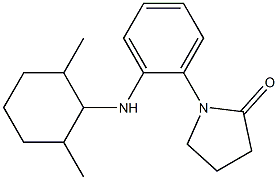 1-{2-[(2,6-dimethylcyclohexyl)amino]phenyl}pyrrolidin-2-one 구조식 이미지