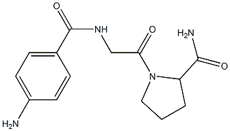 1-{2-[(4-aminophenyl)formamido]acetyl}pyrrolidine-2-carboxamide 구조식 이미지