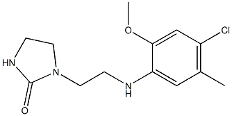 1-{2-[(4-chloro-2-methoxy-5-methylphenyl)amino]ethyl}imidazolidin-2-one Structure