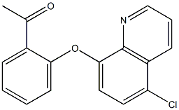 1-{2-[(5-chloroquinolin-8-yl)oxy]phenyl}ethan-1-one Structure