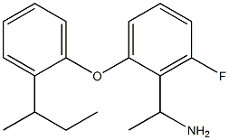 1-{2-[2-(butan-2-yl)phenoxy]-6-fluorophenyl}ethan-1-amine Structure