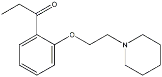 1-{2-[2-(piperidin-1-yl)ethoxy]phenyl}propan-1-one 구조식 이미지