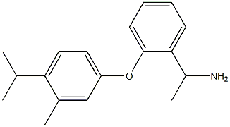 1-{2-[3-methyl-4-(propan-2-yl)phenoxy]phenyl}ethan-1-amine Structure