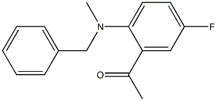 1-{2-[benzyl(methyl)amino]-5-fluorophenyl}ethan-1-one 구조식 이미지