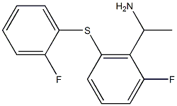1-{2-fluoro-6-[(2-fluorophenyl)sulfanyl]phenyl}ethan-1-amine 구조식 이미지
