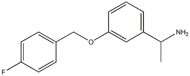 1-{3-[(4-fluorobenzyl)oxy]phenyl}ethanamine 구조식 이미지