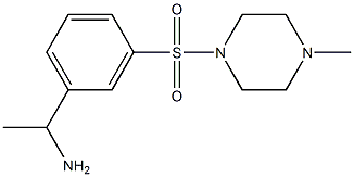 1-{3-[(4-methylpiperazine-1-)sulfonyl]phenyl}ethan-1-amine Structure