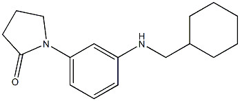 1-{3-[(cyclohexylmethyl)amino]phenyl}pyrrolidin-2-one 구조식 이미지