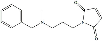1-{3-[benzyl(methyl)amino]propyl}-2,5-dihydro-1H-pyrrole-2,5-dione 구조식 이미지