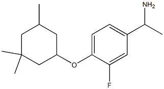 1-{3-fluoro-4-[(3,3,5-trimethylcyclohexyl)oxy]phenyl}ethan-1-amine 구조식 이미지