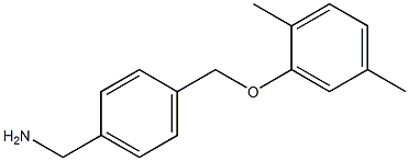 1-{4-[(2,5-dimethylphenoxy)methyl]phenyl}methanamine Structure