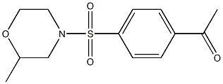 1-{4-[(2-methylmorpholine-4-)sulfonyl]phenyl}ethan-1-one Structure