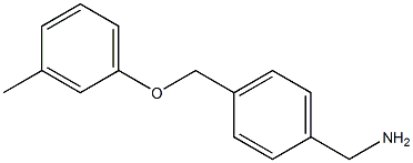 1-{4-[(3-methylphenoxy)methyl]phenyl}methanamine Structure