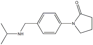 1-{4-[(propan-2-ylamino)methyl]phenyl}pyrrolidin-2-one Structure