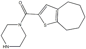 1-{4H,5H,6H,7H,8H-cyclohepta[b]thiophen-2-ylcarbonyl}piperazine 구조식 이미지