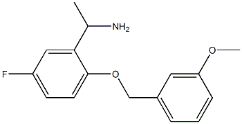 1-{5-fluoro-2-[(3-methoxyphenyl)methoxy]phenyl}ethan-1-amine 구조식 이미지