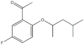 1-{5-fluoro-2-[(4-methylpentan-2-yl)oxy]phenyl}ethan-1-one 구조식 이미지