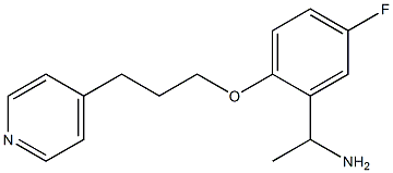 1-{5-fluoro-2-[3-(pyridin-4-yl)propoxy]phenyl}ethan-1-amine 구조식 이미지